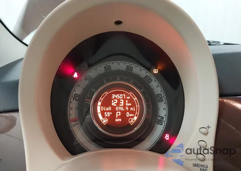 2012 Fiat 500C Lounge from USA, damaged, VIN 3C3CFFER7CT119035